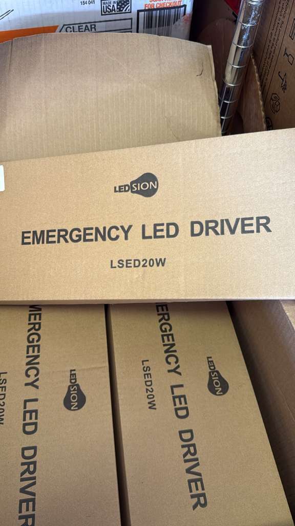 LED Emergency Backup Driver 20W, 120V-347VAC, Rechargeable UL Approved Backup Battery, Over 90mins Emergency Time, for LED troffer, Panel and Tubes White