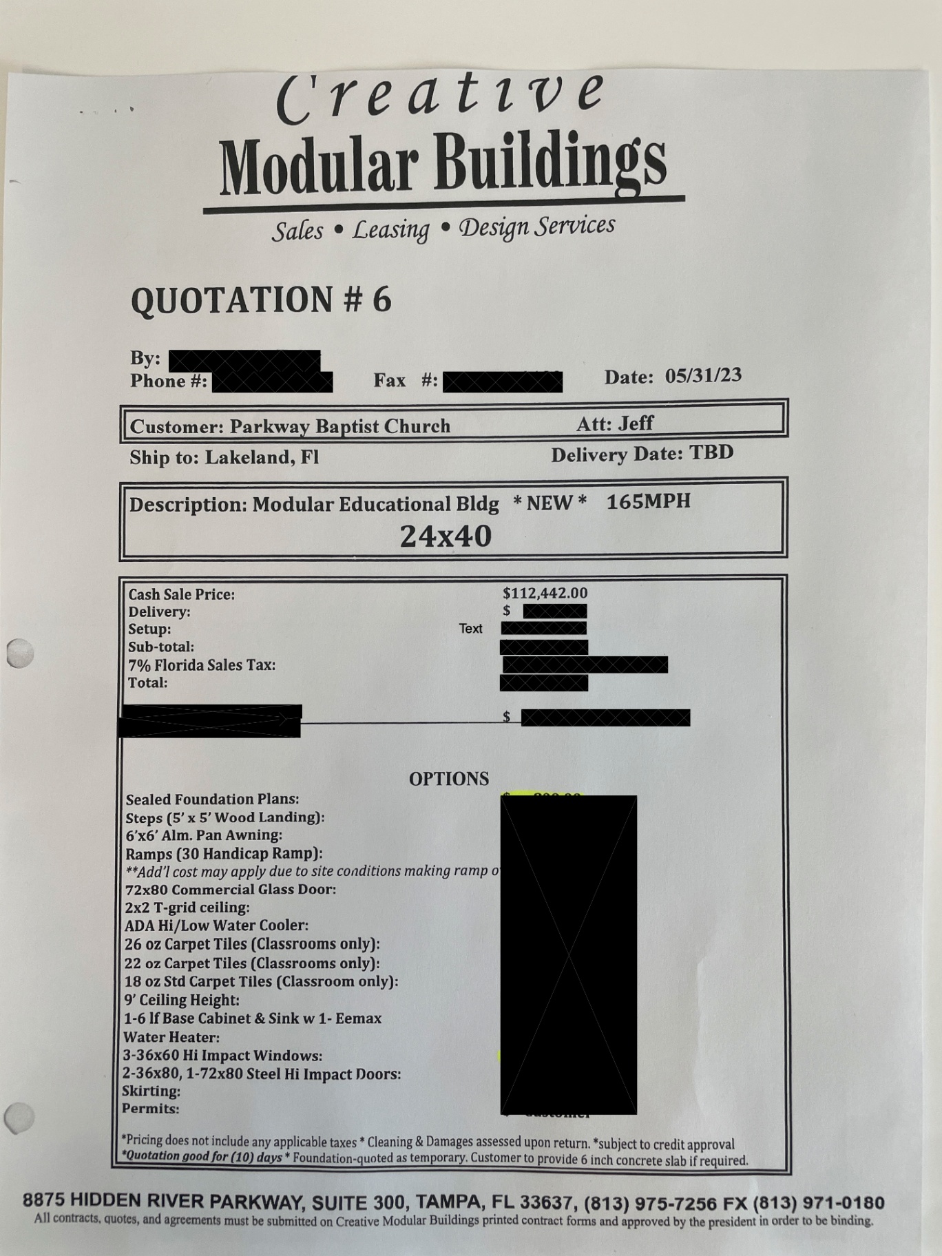 (2) 24x40 Classroom Modular Buildings - Never set up or used