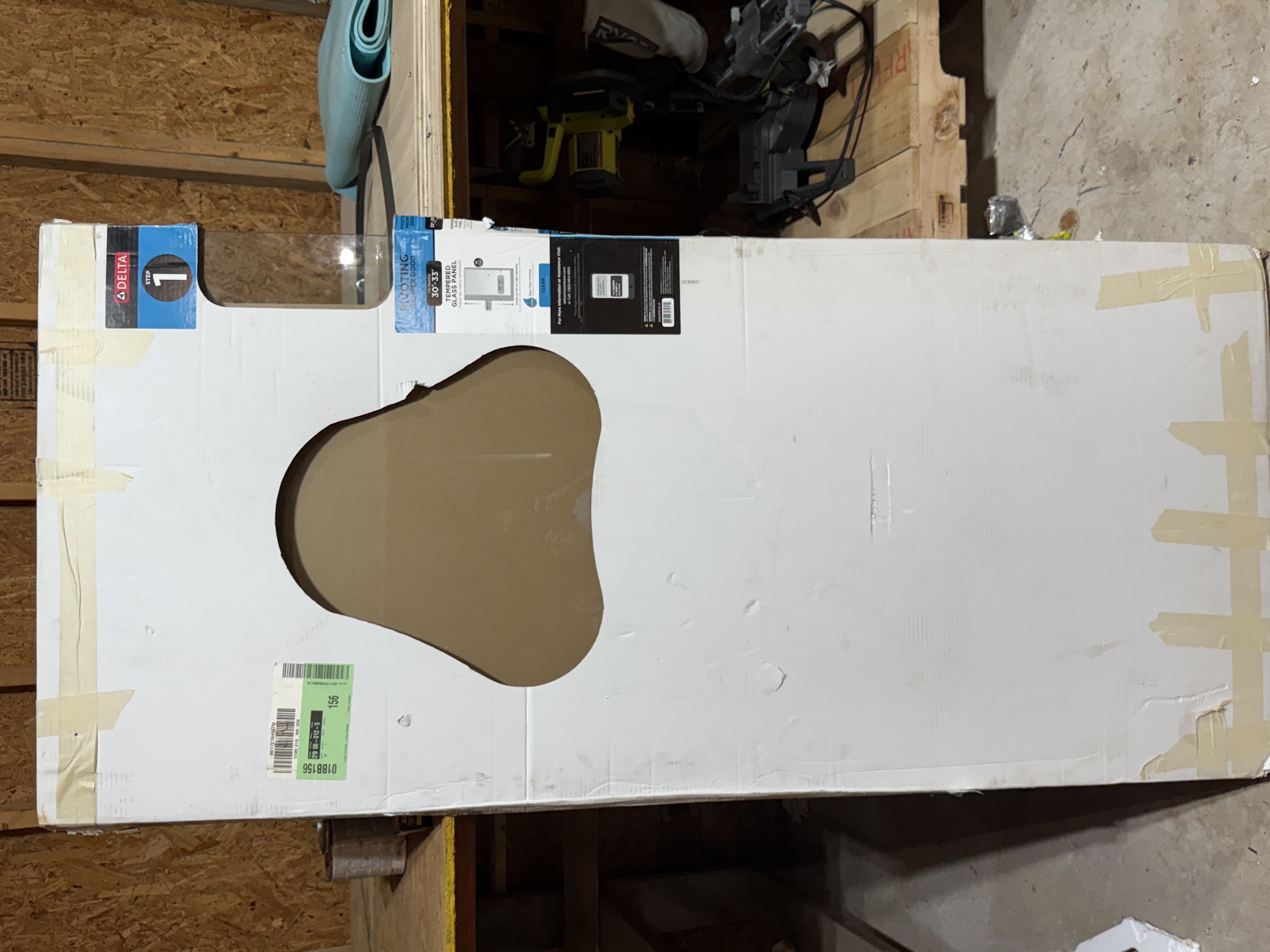 Delta Shower Door (30–33” Tempered Glass)