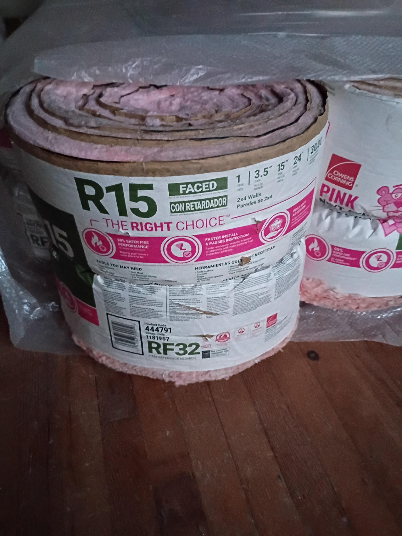 Insulation R15 Faced 24 rolls