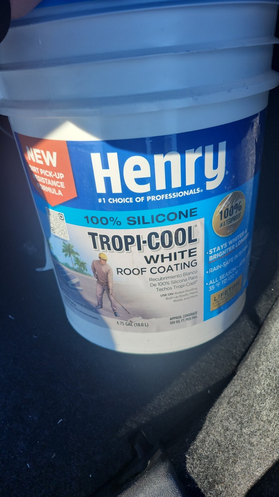 Henrys 100% silicone 5 gallon drum