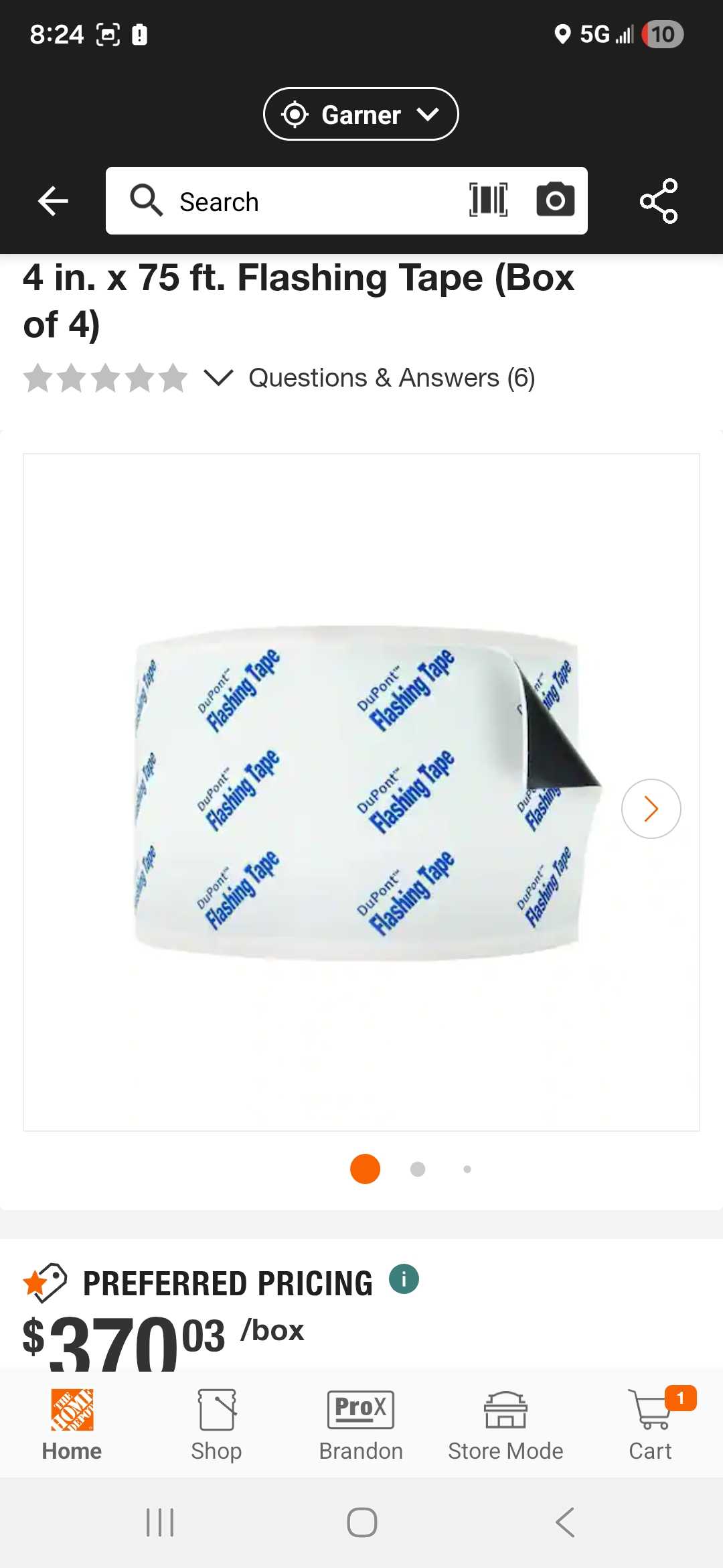 Dupont 4"x75' Flashing Tape Rolls 
