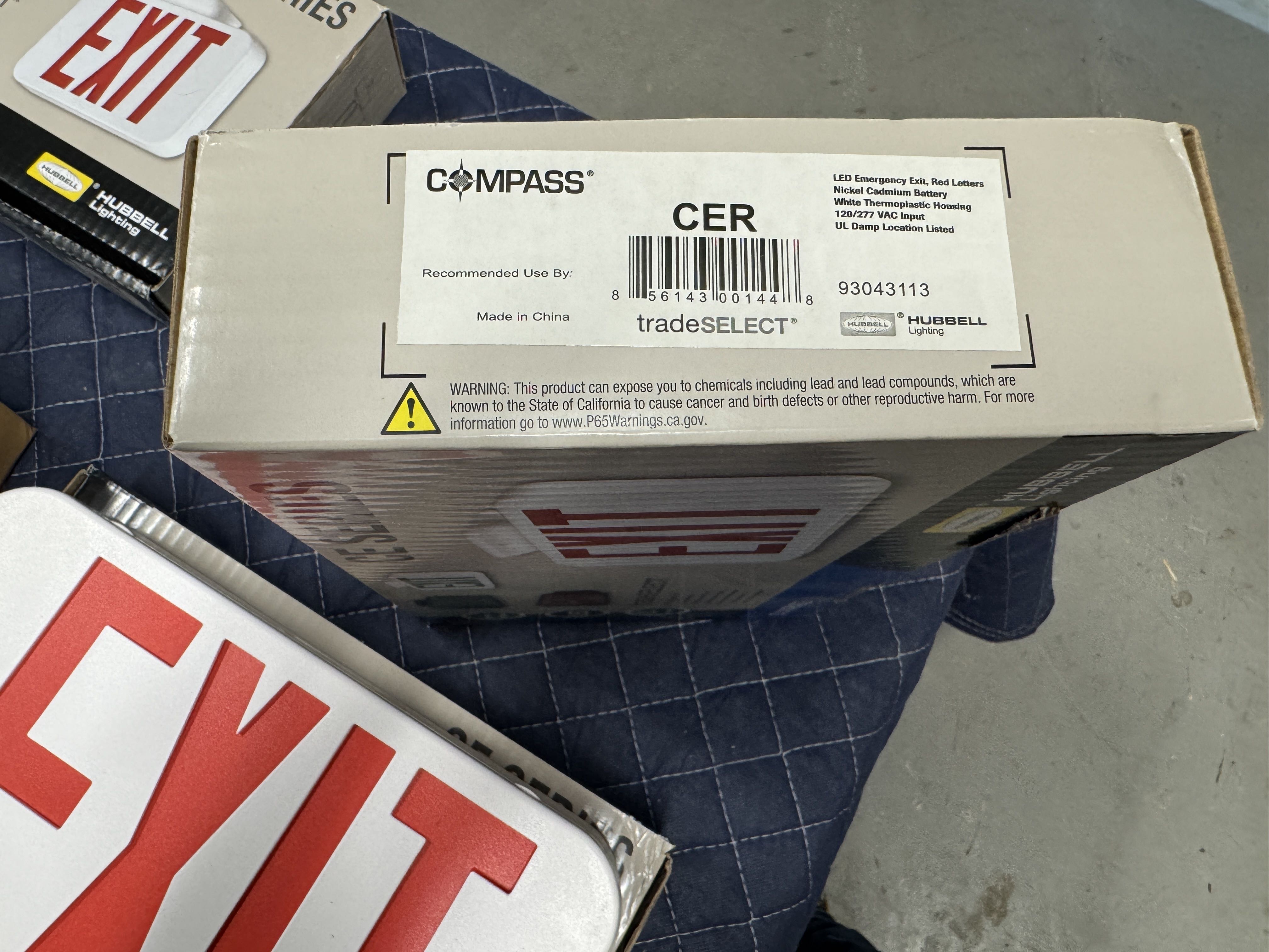 Hubbel Emergency Exit light