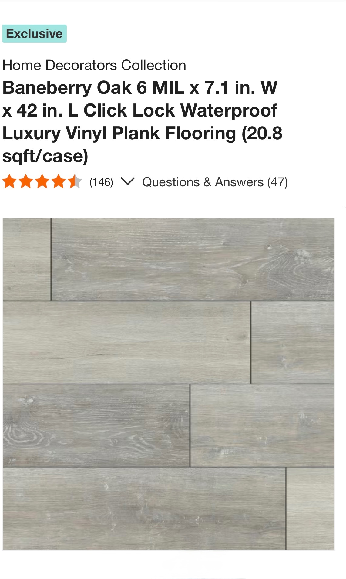 Luxury Vinyl Plank Flooring.