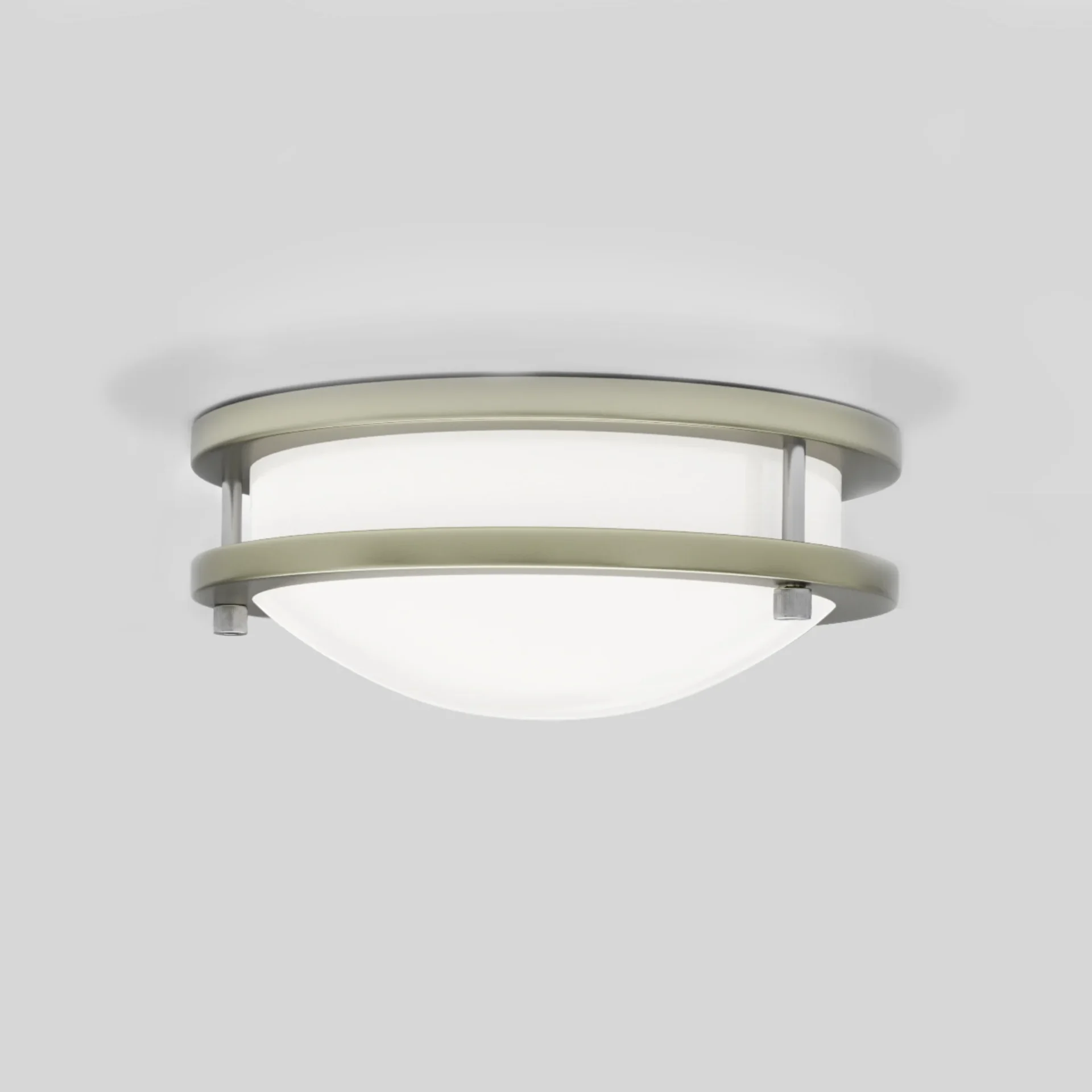 $29.00 - 14-Inch Dimmable LED Flush Mount Ceiling Light - 24W Double Ring Design