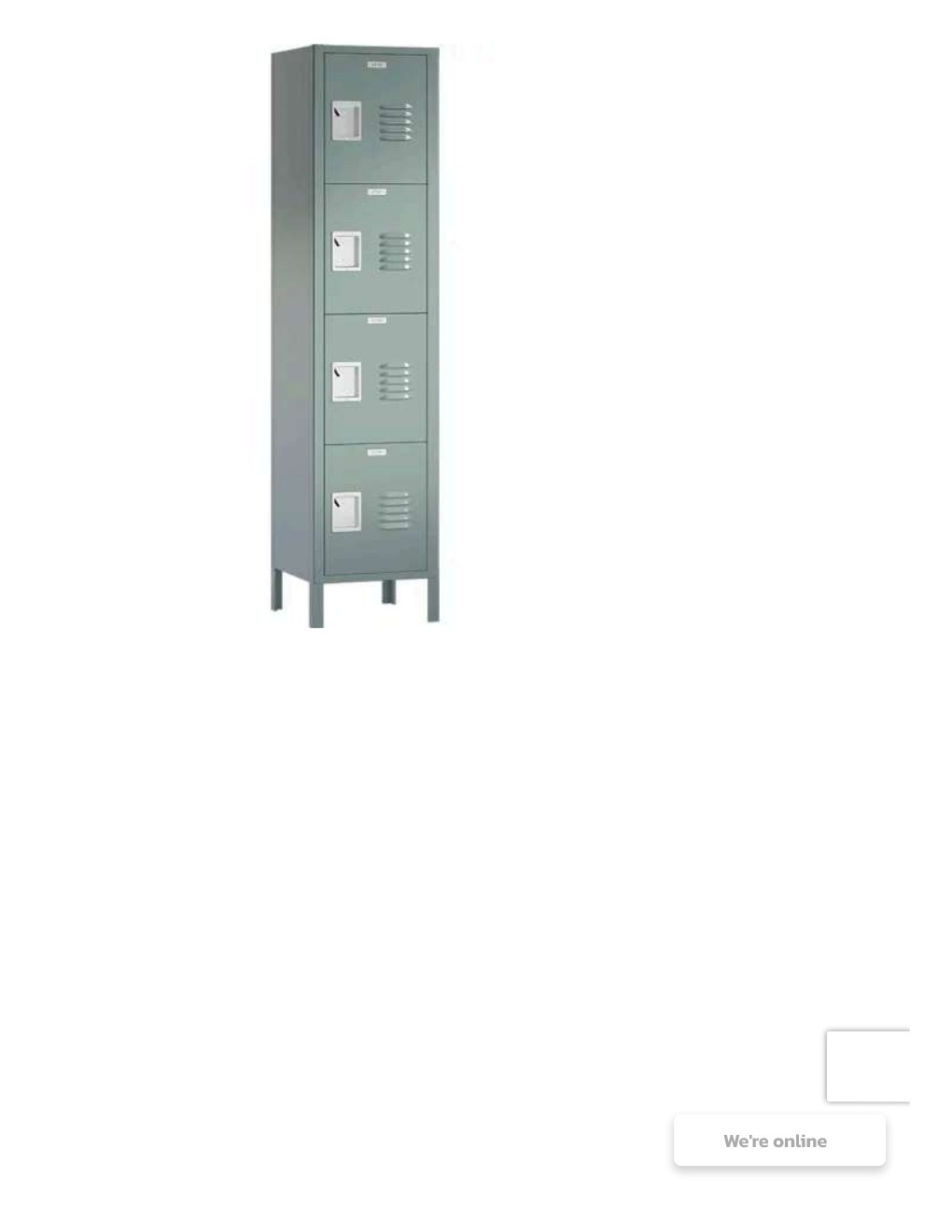 ASI Traditional 4 Tier Locker 12" x 24" x 72"