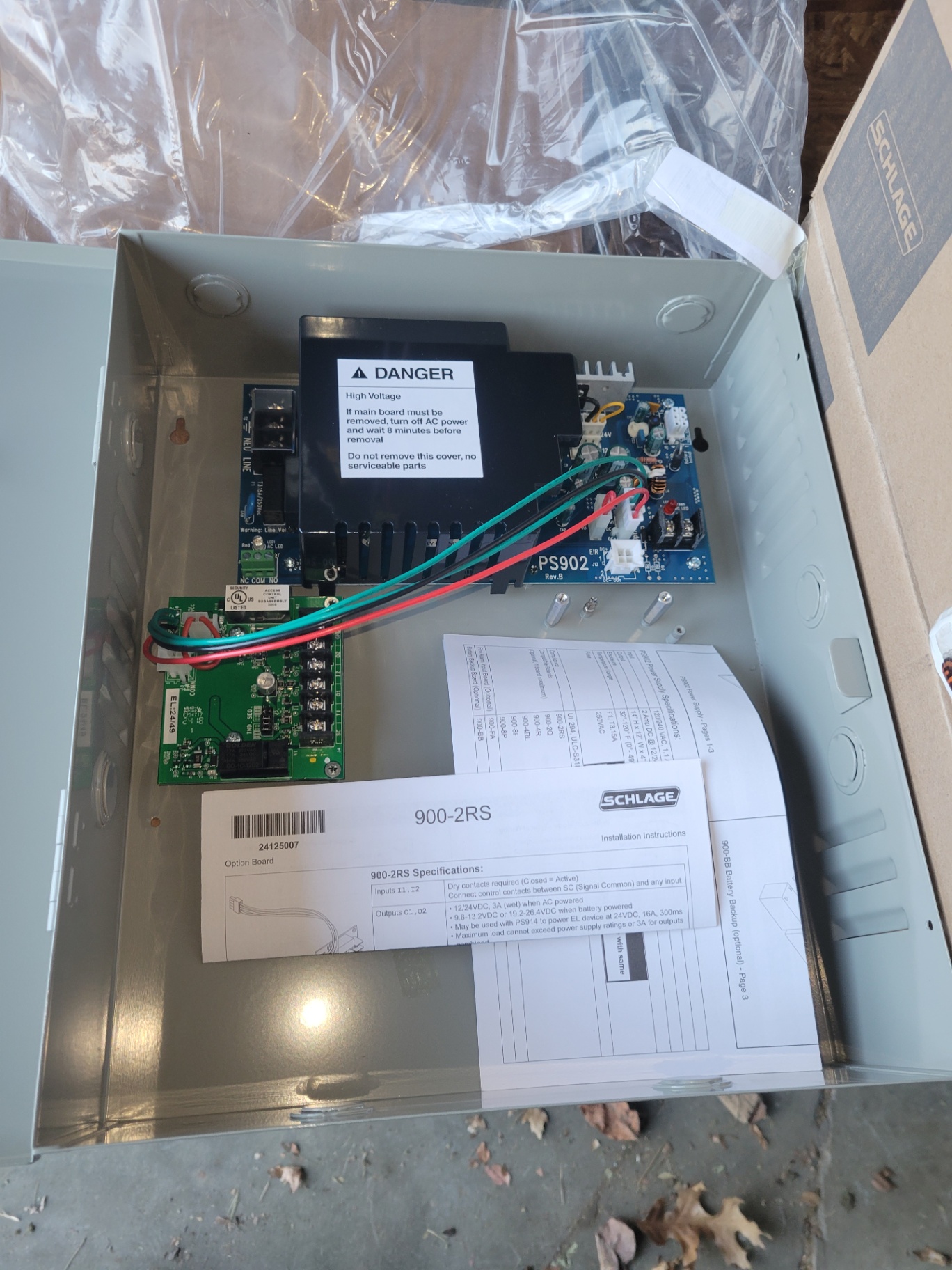 Schlage PS902-2RS Power supply box 