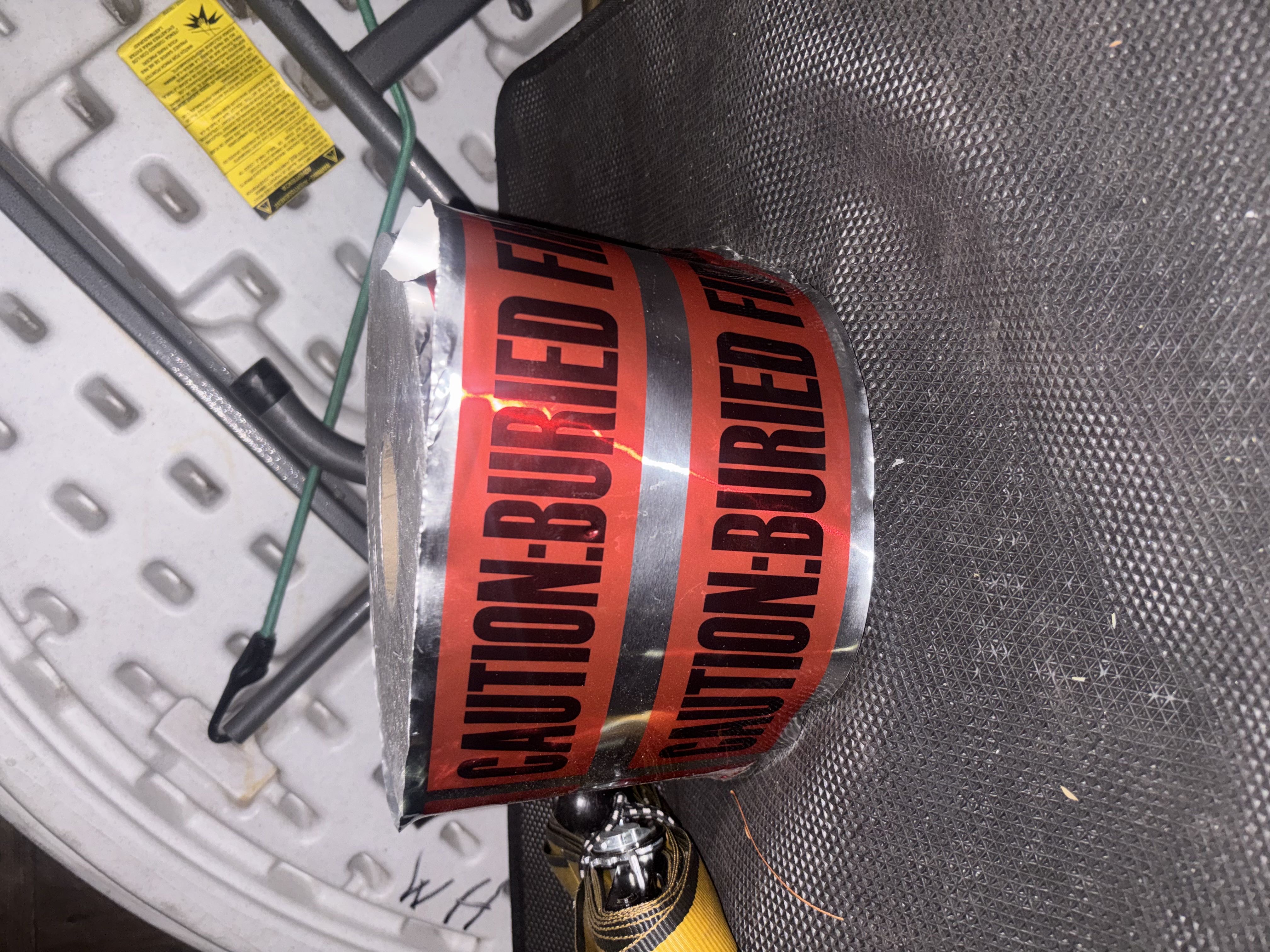 detectable underground warning tape