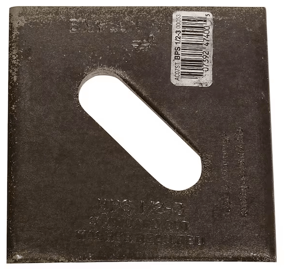 Simpson 1/2"x3" bearing plate