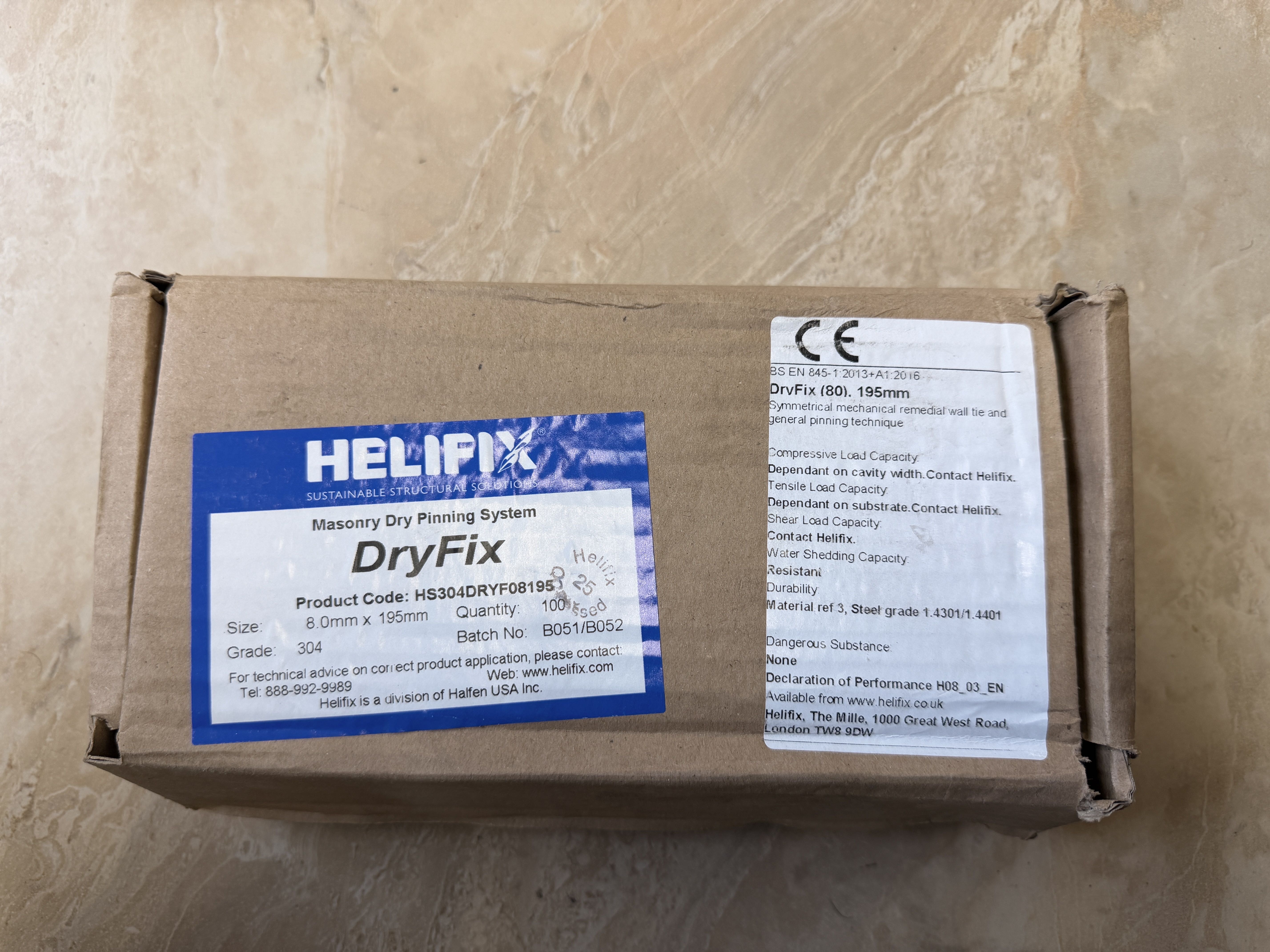 DryFix - Masonry Dry Pinning System 