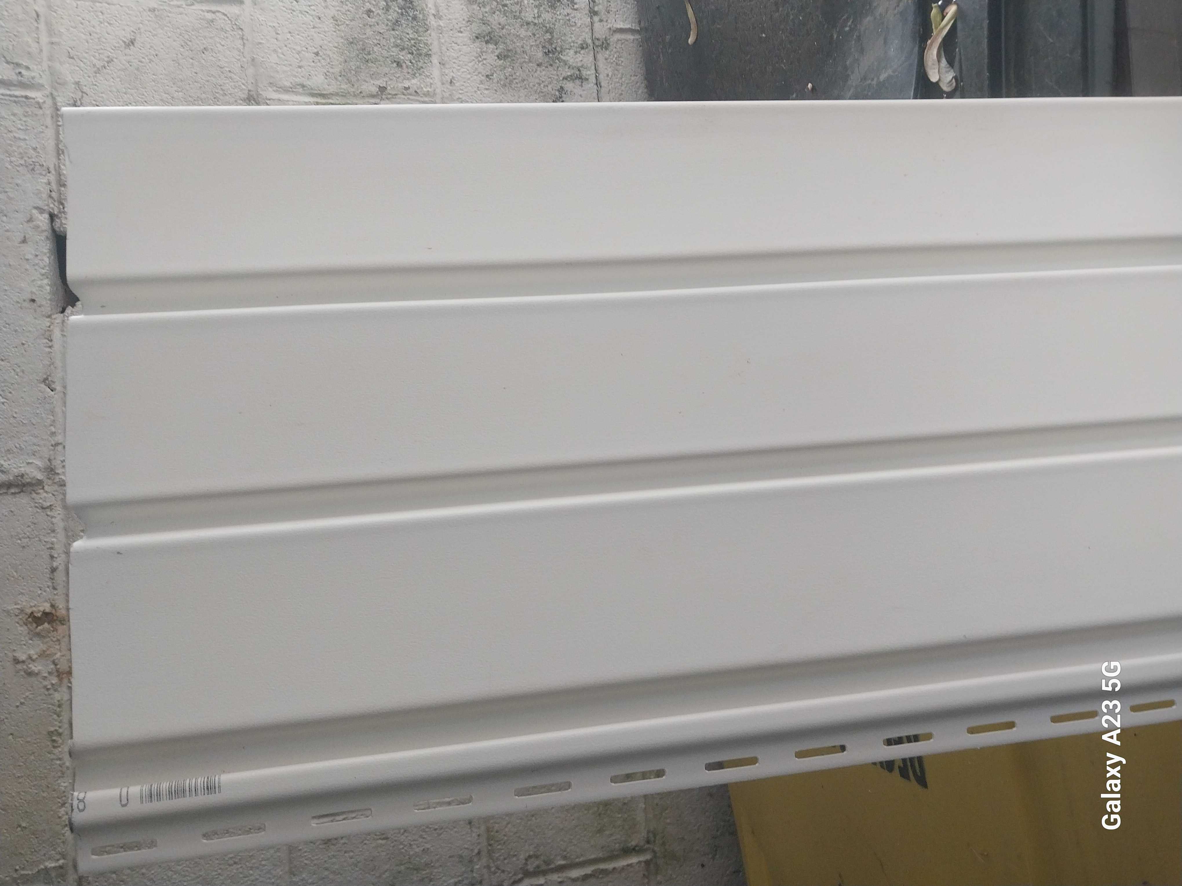 White Vinyl Soffit, smooth, 64" long, 12" wide, 15 pieces