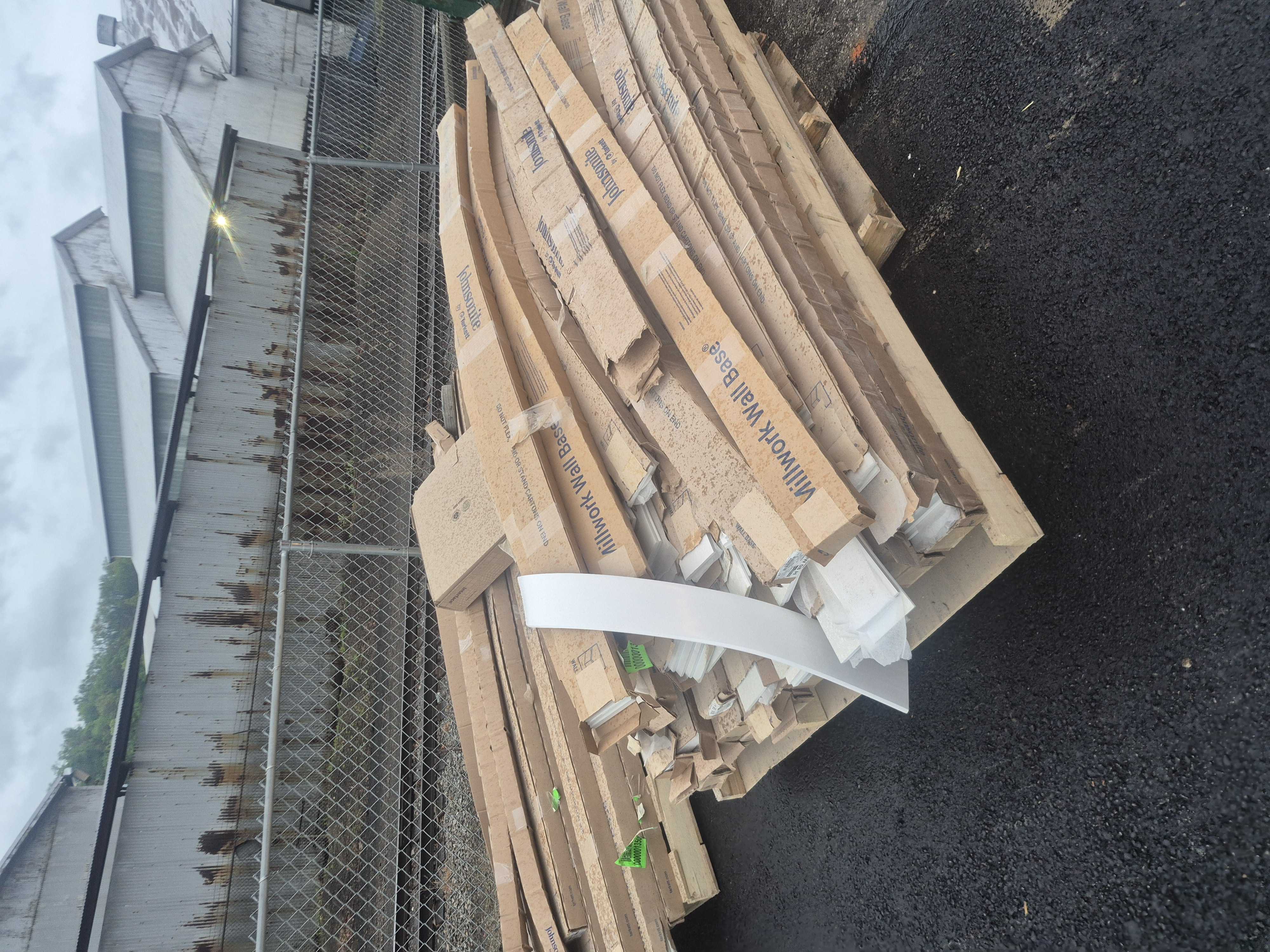 Millwork johnsonite wall base 