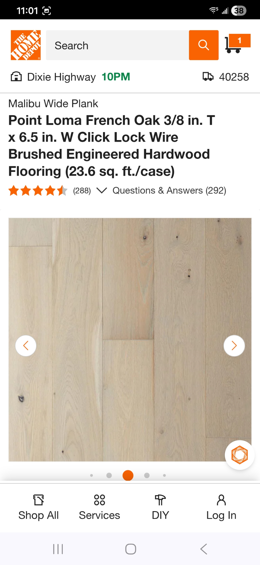 55 Cases !!!Malibu Wide Plank French Oak  3.8 in. x T 6.5 in.