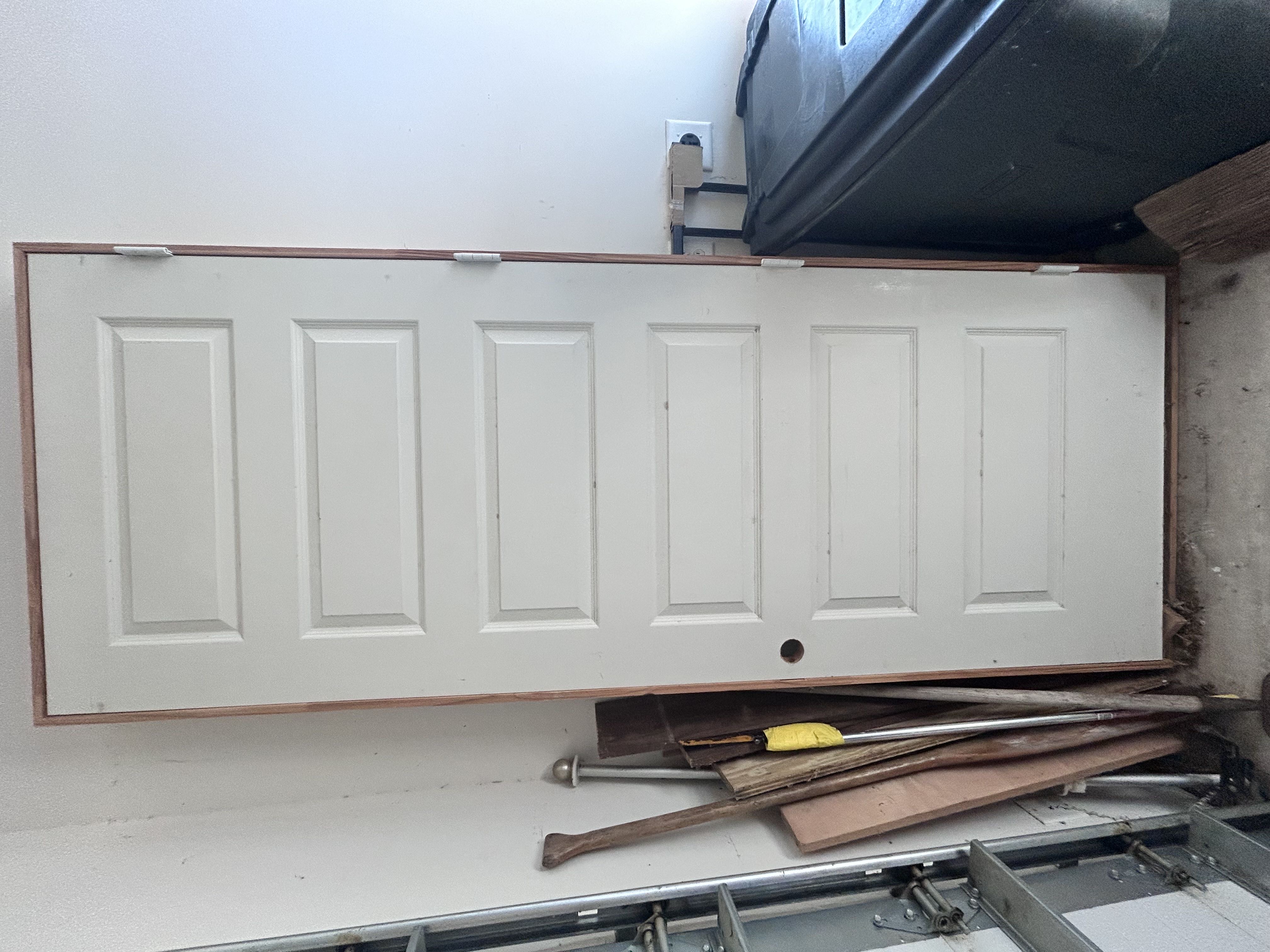 8x3ft interior/exterior Solid Core Door with Frame 