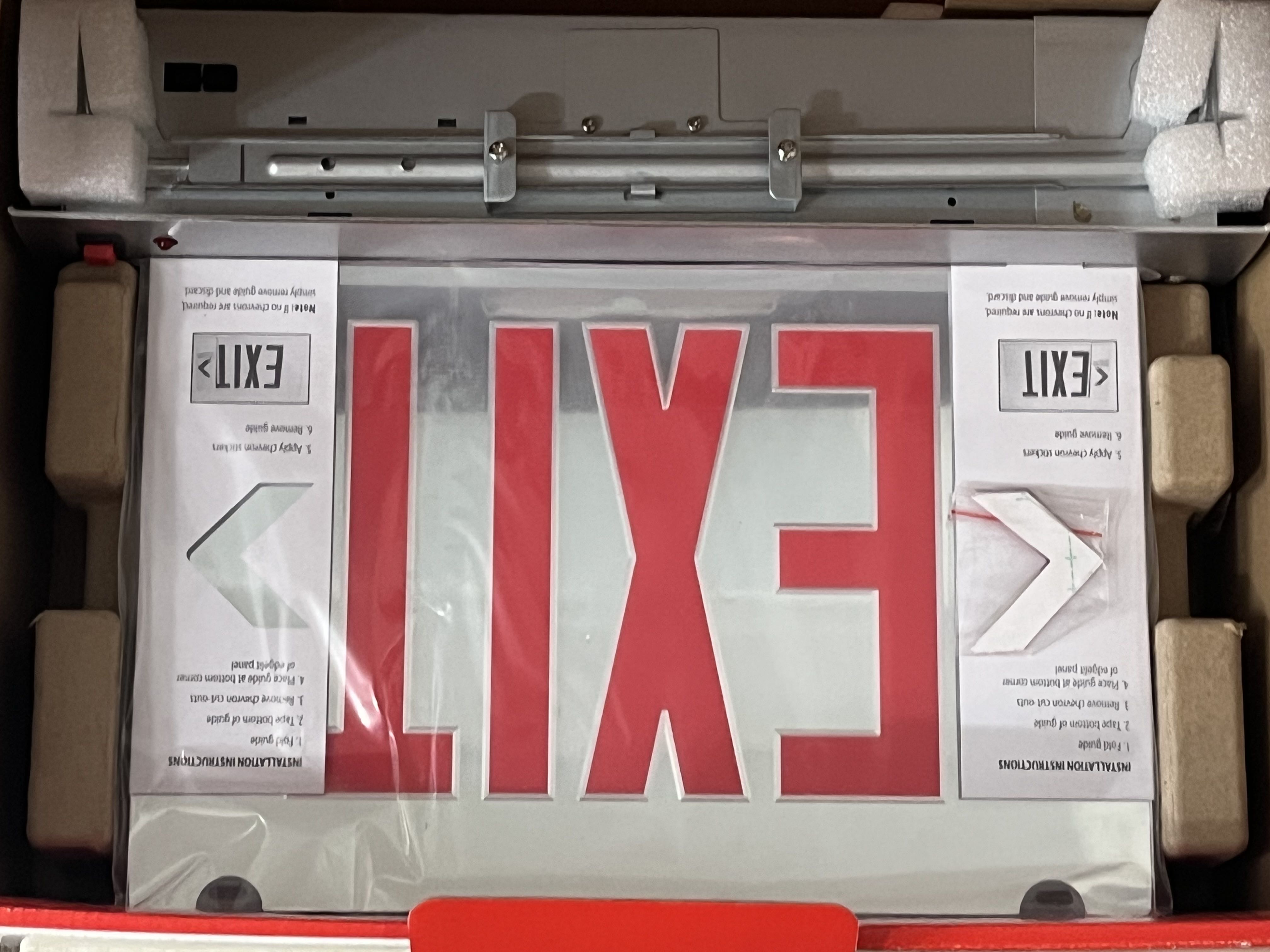 Exit sign