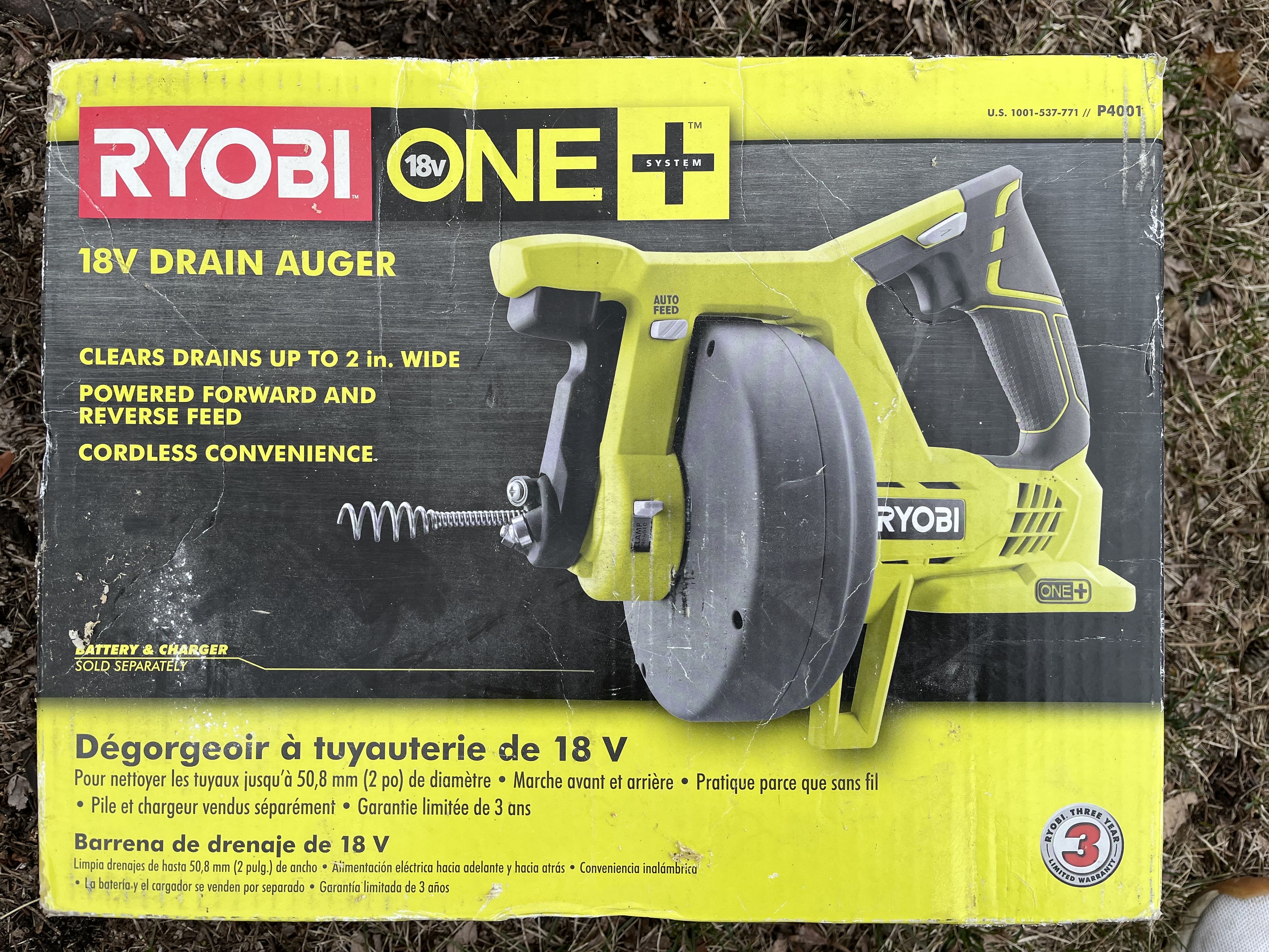 Ryobi Drain auger 