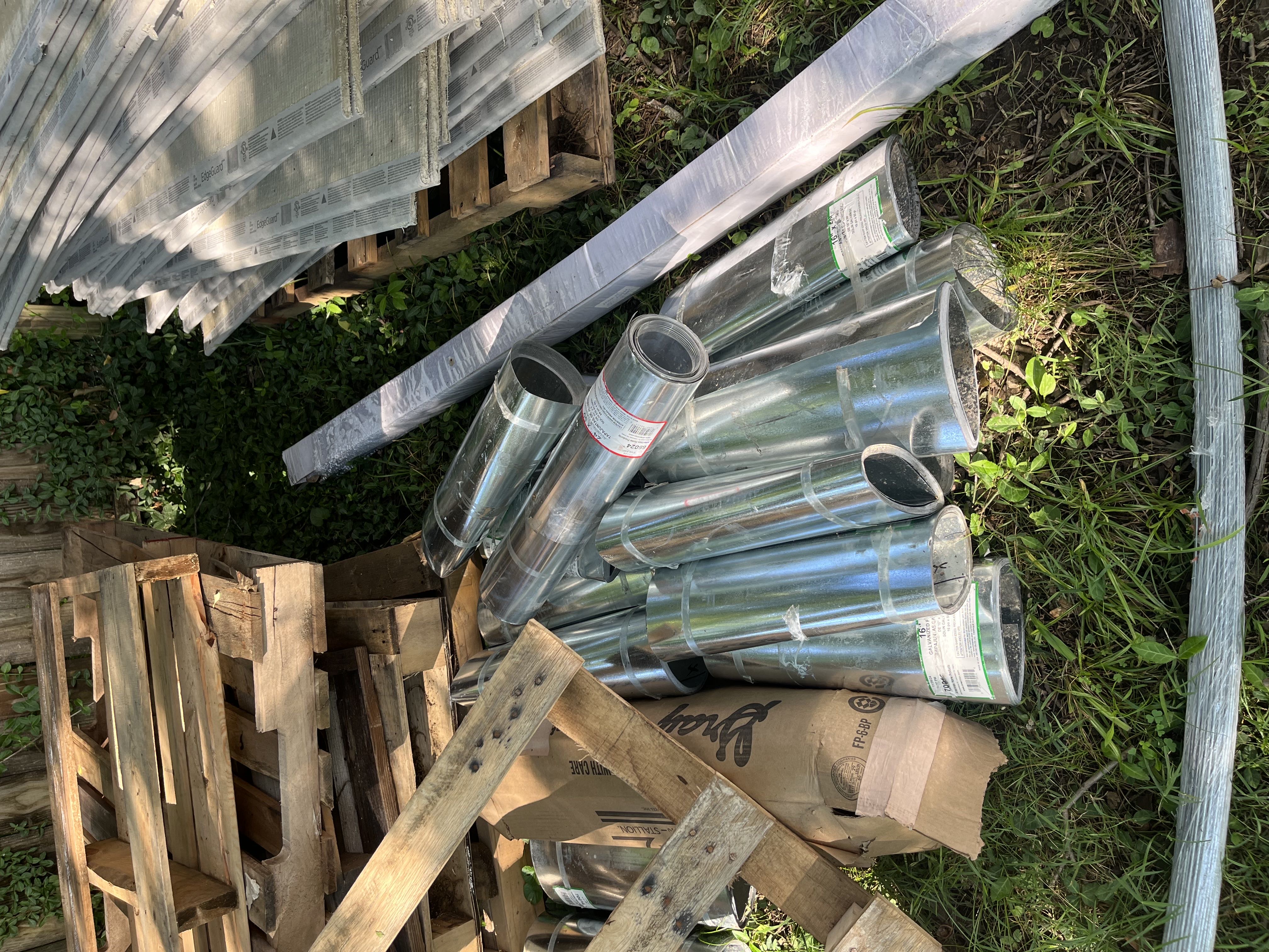 Galvanized flashing