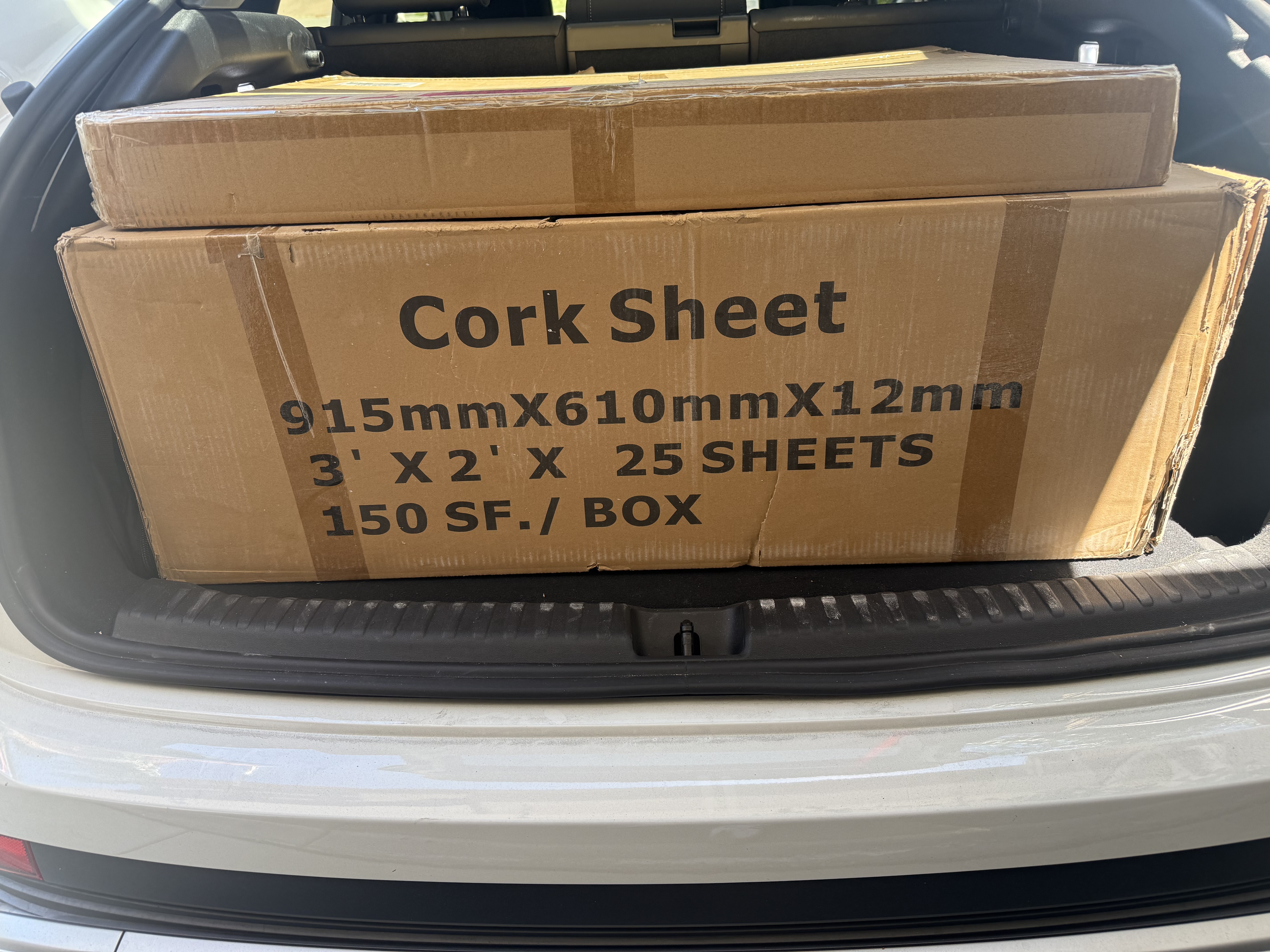 Cork Sheets 46 sheets 915mmX610mmX12mm 3' X2'  (276SF)